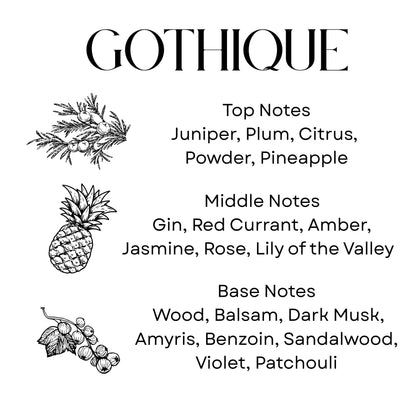 Sanctuarium GOTHIQUE Candle | Noir Collection 8.5 oz