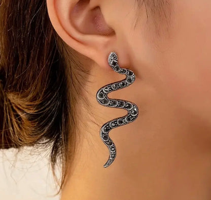 Gilded Serpent Sparkle Earrings