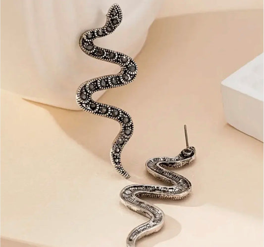 Gilded Serpent Sparkle Earrings