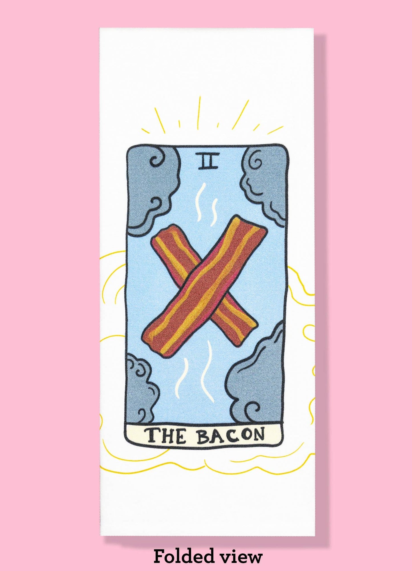 The Bacon Tarot Kitchen Dishtowel