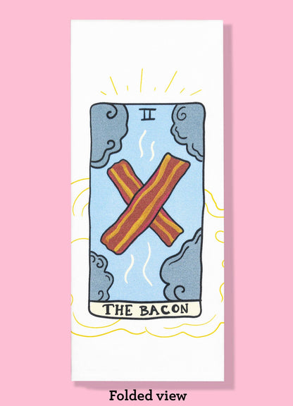 The Bacon Tarot Kitchen Dishtowel