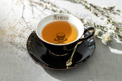 Arsenic Skull Tea Cup & Saucer