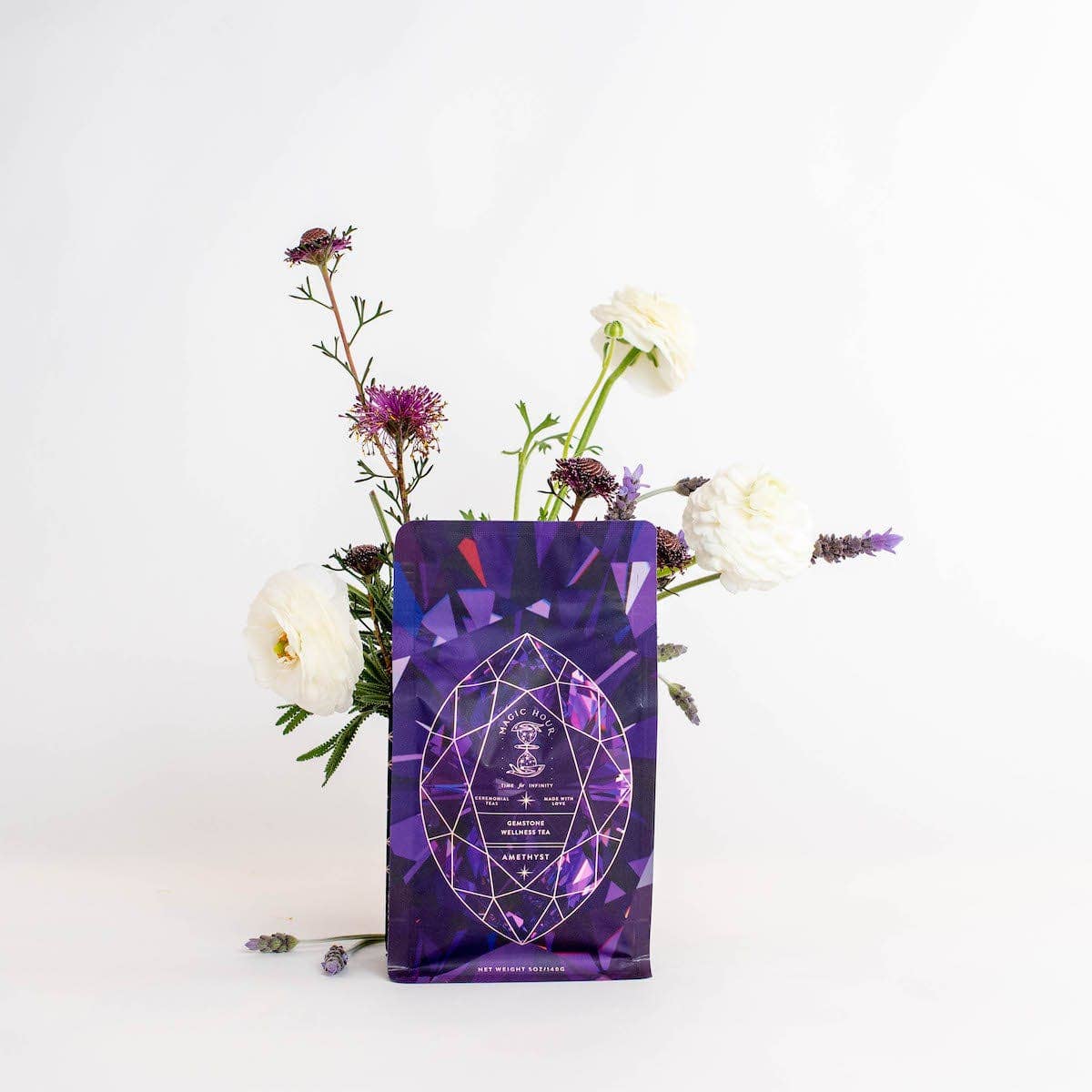 Amethyst Gemstone Wellness Tea: 1oz. Pouch