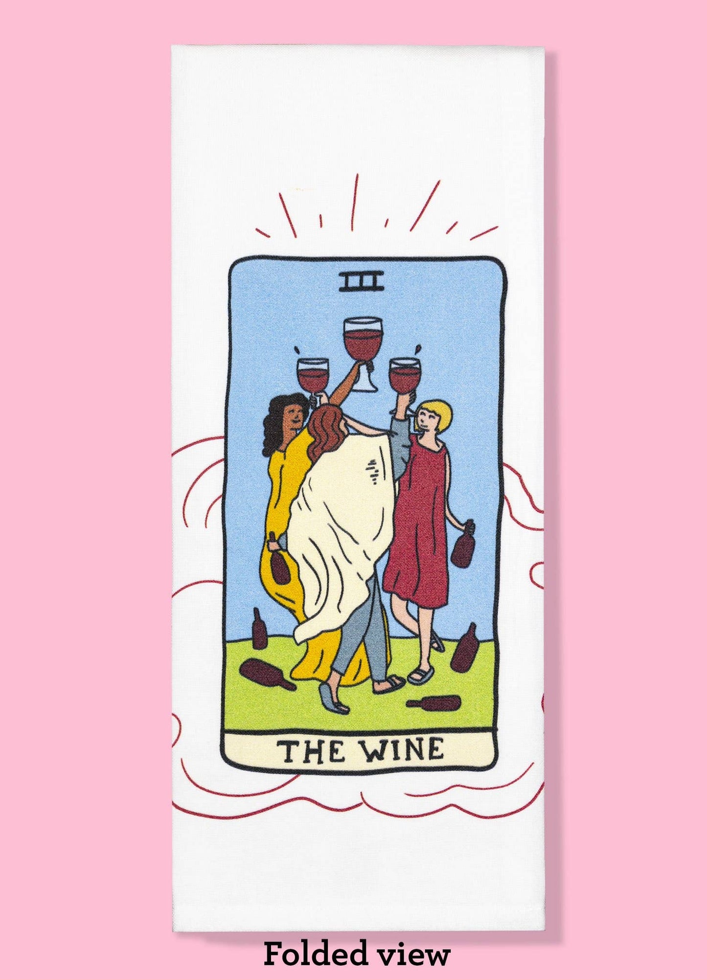 The Wine Tarot Kitchen Dishtowel