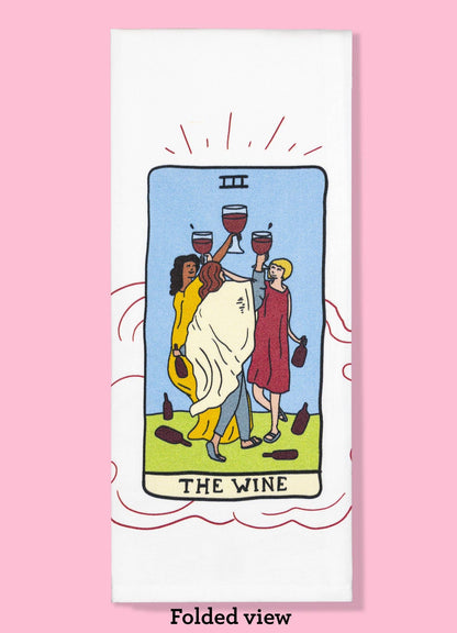 The Wine Tarot Kitchen Dishtowel