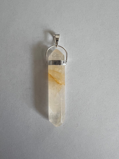 Golden Healer Quartz Double Terminated Pendant