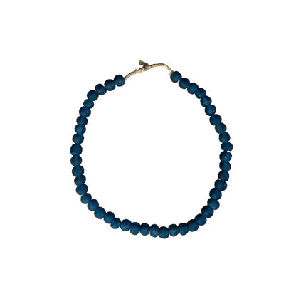 Recycled Glass Beads: Blue Md