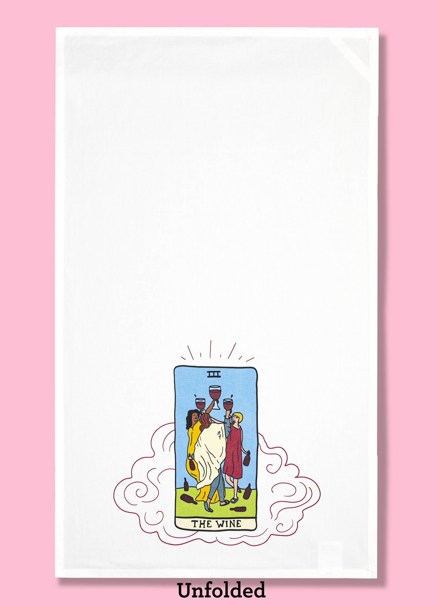 The Wine Tarot Kitchen Dishtowel