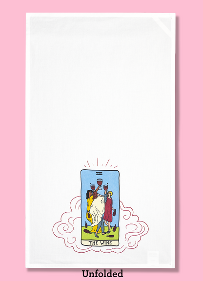 The Wine Tarot Kitchen Dishtowel