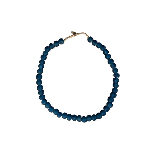 Recycled Glass Beads: Blue Sm