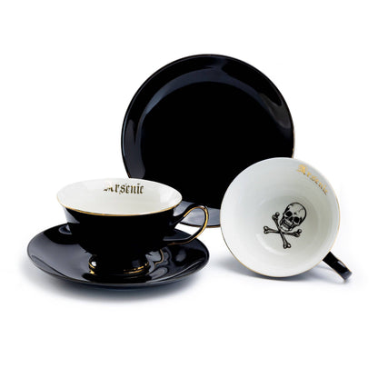 Arsenic Skull Tea Cup & Saucer